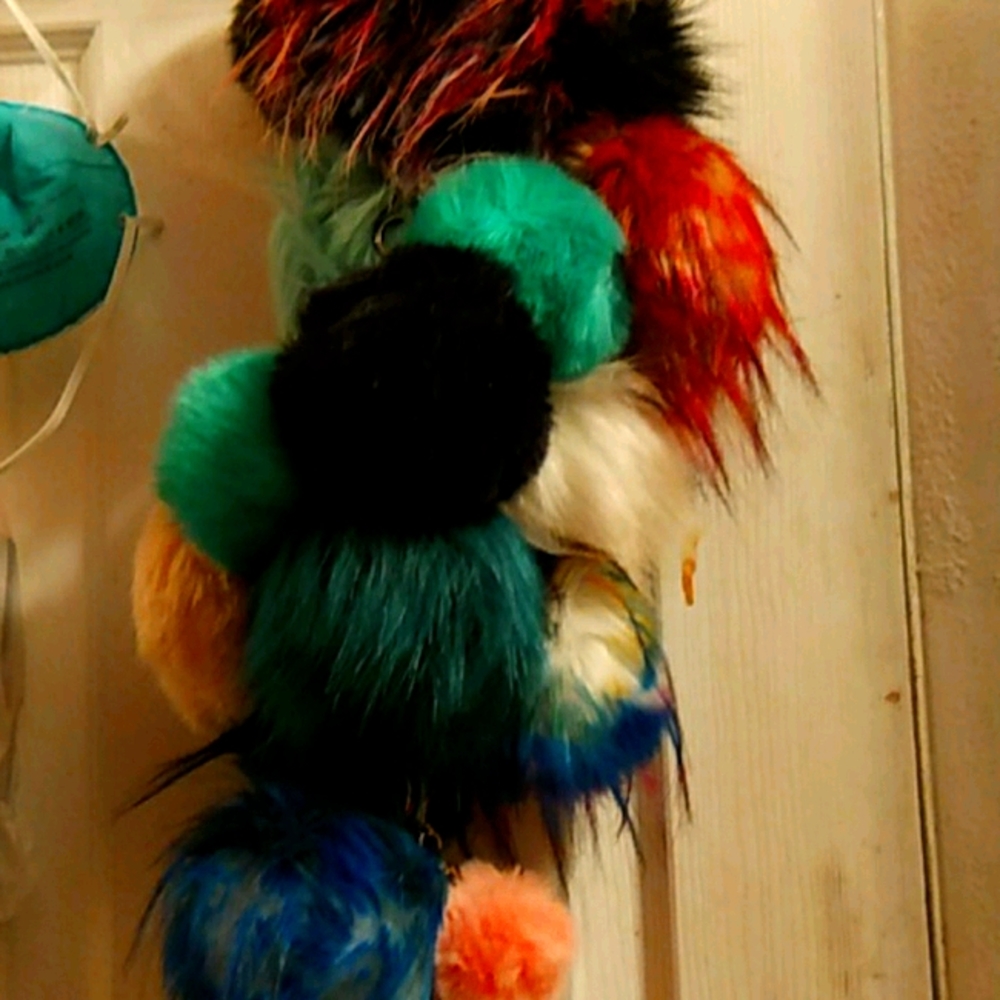 Puffy keychain collection